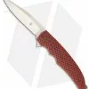 Jason Clark Custom Clip Point Framelock Flipper Orange C-Tek Knife (3.25" Satin)