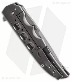 Jason Clark Custom Drop Point Flipper Zirconium Bolster Knife (3.5" Satin) -Avokelavavat Sales Store jason clark custom flipper drop point orange micarta side