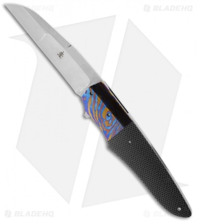 Jason Clark Custom Wharncliffe Folding Knife Moku-Ti/C-Tek (3.625" Plain) 3 Jason Clark Custom Wharncliffe Folding Knife Moku-Ti/C-Tek (3.625" Plain)