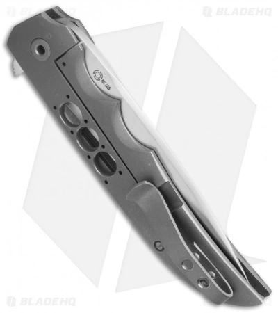 Jason Clark Drop Point Flipper Frame Lock Knife Micarta/LSCF (3.5" Satin) 4 Jason Clark Drop Point Flipper Frame Lock Knife Micarta/LSCF (3.5" Satin) - Image 2