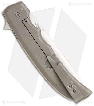 Jason Clark Custom Tanto Framelock Orange G10 / Carbon Fiber Knife (3.5" Satin) 4 Jason Clark Custom Tanto Framelock Orange G10 / Carbon Fiber Knife (3.5" Satin) - Image 2