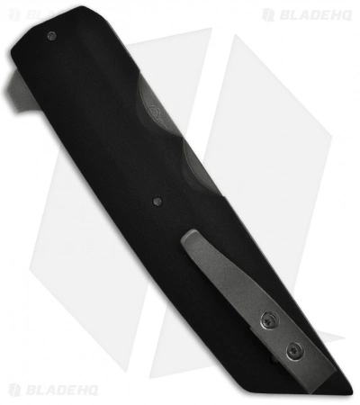 Jason Clark Custom Tanto Liner Lock Flipper Black Micarta Knife (3.5" Plain) 4 Jason Clark Custom Tanto Liner Lock Flipper Black Micarta Knife (3.5" Plain) - Image 2