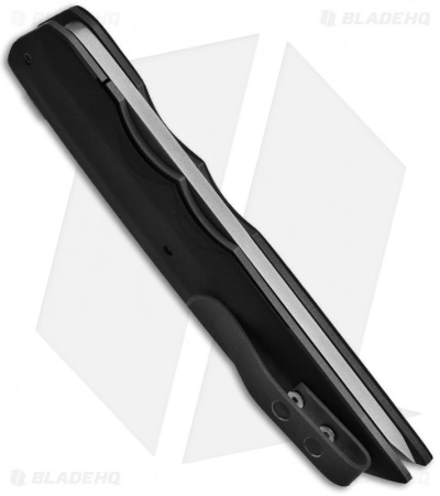 Jason Clark Custom Tanto Liner Lock Flipper Black Micarta Knife (3.5" Plain) 5 Jason Clark Custom Tanto Liner Lock Flipper Black Micarta Knife (3.5" Plain) - Image 3