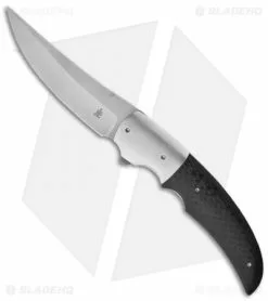 Jason Clark Custom Up-Swept Flipper Carbon Fiber Knife (3.75" Matte)