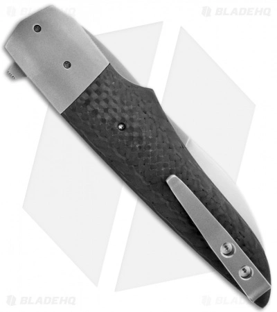 Jason Clark Custom Wharncliffe Hybrid Flipper Carbon Fiber Knife (3.5" Matte) 4 Jason Clark Custom Wharncliffe Hybrid Flipper Carbon Fiber Knife (3.5" Matte) - Image 2