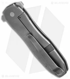 Jason Clark Custom Dagger Frame Lock Knife (3.75" Gray) -Avokelavavat Sales Store jc dagger micarta ti side cm