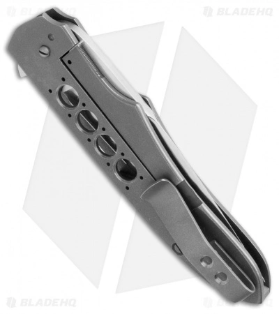 Jason Clark Custom Hybrid Drop Point Frame Lock Knife Zirconium (3.625" Satin) 4 Jason Clark Custom Hybrid Drop Point Frame Lock Knife Zirconium (3.625" Satin) - Image 2