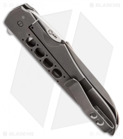 Jason Clark Custom Hybrid Wharncliffe Flipper Knife Orange C-Tek (3.5" Satin) 4 Jason Clark Custom Hybrid Wharncliffe Flipper Knife Orange C-Tek (3.5" Satin) - Image 2