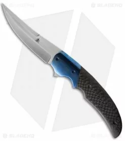Jason Clark Persian Flipper Knife Carbon Fiber/Titanium (3.75" Satin)