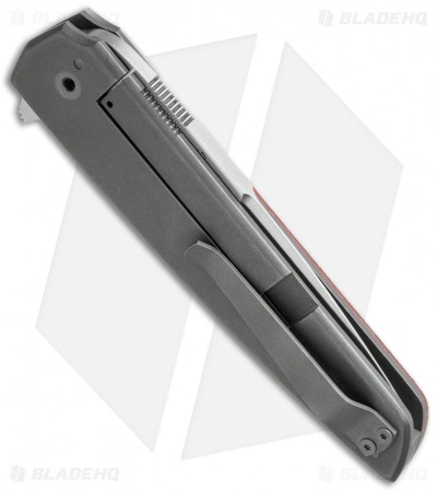 Jason Clark Custom Standard Flipper Knife Maple Burl (3.625" Satin) 5 Jason Clark Custom Standard Flipper Knife Maple Burl (3.625" Satin) - Image 3