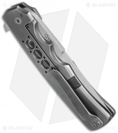 Jason Clark Custom Tanto Knife Gray Ti/Micarta Burl (3.625" Tanto) 5 Jason Clark Custom Tanto Knife Gray Ti/Micarta Burl (3.625" Tanto) - Image 3