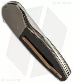 JD Van Deventer Model A Gent Folder Knife Black Ivory Wood (3" Satin) -Avokelavavat Sales Store jd model a gent folder side cm