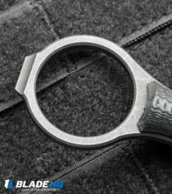 John Gray Custom Accomplice Fixed Blade Knife Black/Gray G-10 (3.25" Acid SW) -Avokelavavat Sales Store jg accomplice grey g10 bottle cm