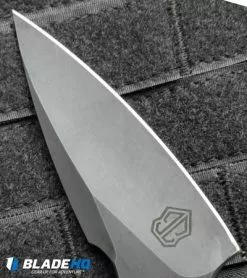 John Gray Custom Accomplice Fixed Blade Knife Black/Gray G-10 (3.25" Acid SW) -Avokelavavat Sales Store jg accomplice orange g10 blade cm