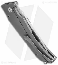 Jason Guthrie Custom Knives Ranger Knife Full Ti (3.75" Satin) #121 -Avokelavavat Sales Store jg ranger bb ti hand satin 121 side cm