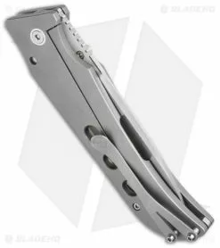 Jason Guthrie Custom Knives Ranger Knife Drilled Full Ti (3.75" Satin) #119 -Avokelavavat Sales Store jg ranger bb ti hole 119 side cm