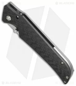 Jason Guthrie Custom Knives Ranger Knife CF/Ti (3.75" Satin) #120 -Avokelavavat Sales Store jg ranger cf ti 120 bottom cm