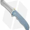 John Grimsmo The Norseman Flipper Blue/Satin Titanium Knife (3.625" Plain) 109 -Avokelavavat Sales Store john grimsmo norseman flipper blue