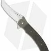 John Kubasek Scimitar Tanto Flipper Knife Lightning Strike CF (4" Hand Satin) -Avokelavavat Sales Store john kubasek 4in simatar tanto cpa 154