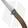 John Kubasek Wharncliffe Flipper Knife Kevlar Handle (4" Hand Satin) -Avokelavavat Sales Store john kubasek flipper kevlar wharncliffe