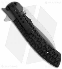 John Kubasek Hawkbill Flipper Knife W/ Jigged Micarta (4" Hand Satin) -Avokelavavat Sales Store john kubasek hawkbill jigged micarta back