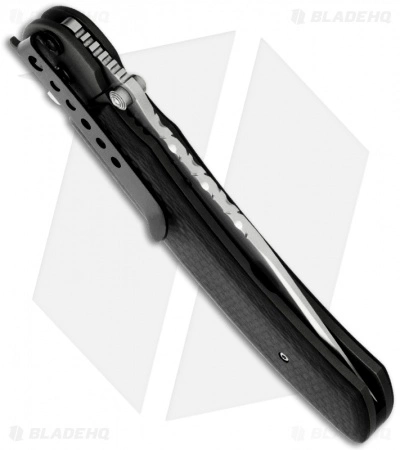 John Kubasek Modified Fighting Tanto Recurve Carbon Fiber Flipper Knife (Satin) 5 John Kubasek Modified Fighting Tanto Recurve Carbon Fiber Flipper Knife (Satin) - Image 3