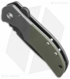 Calavera Cutlery Small El Patron Flipper Knife Green G-10 (3.25" Acid Wash) -Avokelavavat Sales Store jr small el patron green bottom cm