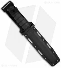 Ka-Bar Full-Size Fighting/Utility Knife Black GFN Sheath (7" Black Serr) 1214 -Avokelavavat Sales Store ka bar 02 1214 sheath