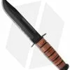 Ka-Bar Full-Size ARMY Fighting/Utility Knife Leather Sheath (7" Black Serr) 1219