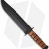 Ka-Bar Bowie Big Brother Fixed Blade Knife Leather Serr Top (9.37" Black) 2217 2 Ka-Bar Bowie Big Brother Fixed Blade Knife Leather Serr Top (9.37" Black) 2217 -Avokelavavat Sales Store ka bar 02 2217 leather big brother knife