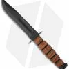 Ka-Bar Short USA Fighting/Utility Knife Leather Sheath (5.25" Black Serr) 1261 -Avokelavavat Sales Store ka bar 1261 short usa brown serr