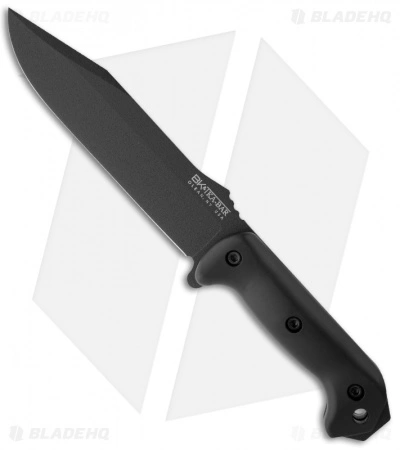 Ka-Bar Becker Combat Utility Fixed Blade Knife (7" Black Plain) BK7 3 Ka-Bar Becker Combat Utility Fixed Blade Knife (7" Black Plain) BK7