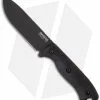 Ka-Bar Short Becker BK16 Drop Point Fixed Blade Knife (4.38" Black)