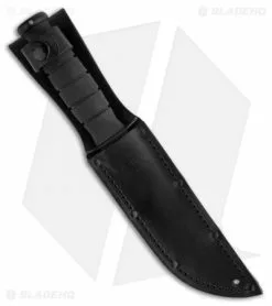 Ka-Bar Short Tanto Fighting/Utility Knife Leather Sheath (5.25" Black) 1254 -Avokelavavat Sales Store ka bar fixed 1254 short usa black str sheath 1