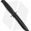 Ka-Bar Short Fighting/Utility Knife W/ Leather Sheath (5.25" Serr) 1257