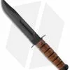 Ka-Bar Bowie USMC Full-Size Fixed Blade Knife (7" Black Serr) 02-1218