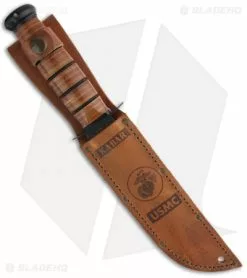 Ka-Bar Bowie USMC Full-Size Fixed Blade Knife (7" Black) 02-1217 -Avokelavavat Sales Store ka bar usmc 02 1217 sheath