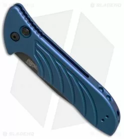 Kershaw Emerson Launch 5 Automatic Knife Blue Aluminum (3.4" Black) 7600BLUBLK -Avokelavavat Sales Store kershaw emerson launch 5 blue ker7600blublk BHQ 37457 er spine