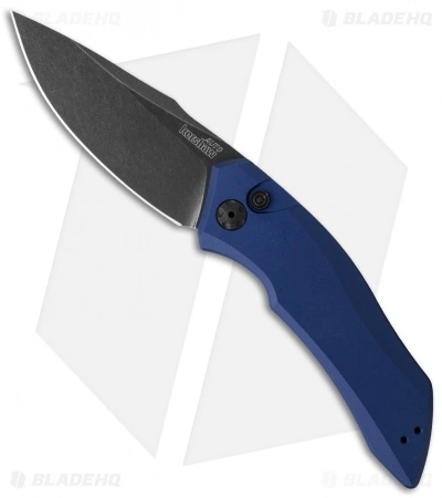 Kershaw Launch 1 Automatic Knife Blue Aluminum (3.4" BlackWash) 7100BLUBW 3 Kershaw Launch 1 Automatic Knife Blue Aluminum (3.4" BlackWash) 7100BLUBW