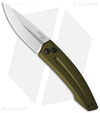 Kershaw Launch 2 Automatic Knife OD Green Aluminum (3.4" Stonewash) 7200SWOL 3 Kershaw Launch 2 Automatic Knife OD Green Aluminum (3.4" Stonewash) 7200SWOL