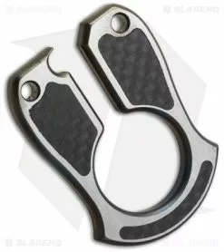 John Gray Keyper Bottle Opener Keychain - Carbon Fiber/Heat Colored Titanium -Avokelavavat Sales Store keyper heat ti cf side cm