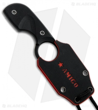 Kizlyar Supreme Knives Amigo X Fixed Blade Knife Black G-10 (2.75" Black) KK0089 4 Kizlyar Supreme Knives Amigo X Fixed Blade Knife Black G-10 (2.75" Black) KK0089 - Image 2