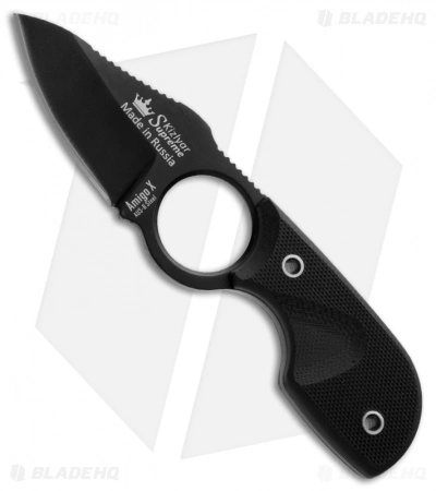 Kizlyar Supreme Knives Amigo X Fixed Blade Knife Black G-10 (2.75" Black) KK0089 3 Kizlyar Supreme Knives Amigo X Fixed Blade Knife Black G-10 (2.75" Black) KK0089