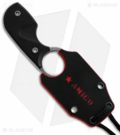 Kizlyar Supreme Knives Amigo X Fixed Blade Knife Black G-10 (2.75" Satin) KK088 -Avokelavavat Sales Store kizlyar supreme amigo x aus 8s blkhv2 sheath