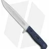 Kizlyar Supreme Intruder Fixed Blade Knife Blue/Black Micarta (6.25" Satin)