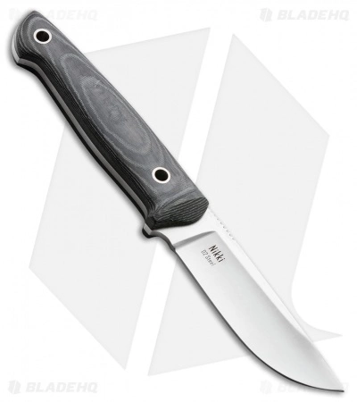 Kizlyar Supreme Nikki D2 Fixed Blade Knife Gray/Black Micarta (3.5" Satin) 4 Kizlyar Supreme Nikki D2 Fixed Blade Knife Gray/Black Micarta (3.5" Satin) - Image 2