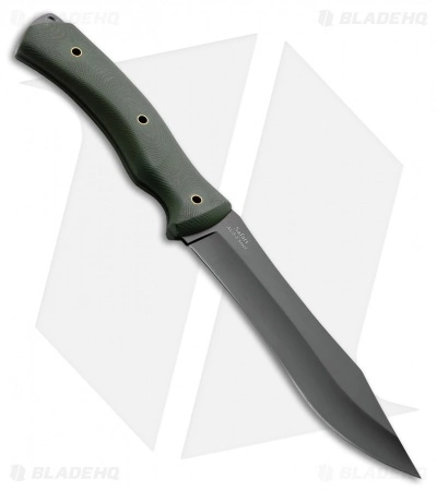 Kizlyar Supreme Safari Fixed Blade Knife Green G-10 (6.375" Black) 4 Kizlyar Supreme Safari Fixed Blade Knife Green G-10 (6.375" Black) - Image 2