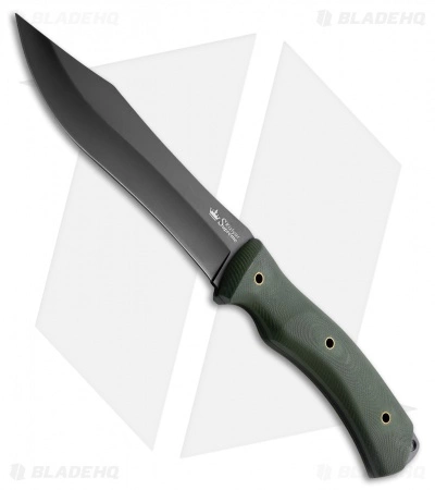 Kizlyar Supreme Safari Fixed Blade Knife Green G-10 (6.375" Black) 3 Kizlyar Supreme Safari Fixed Blade Knife Green G-10 (6.375" Black)