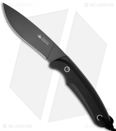 Kizlyar Supreme Knives Savage AUS-8 Fixed Blade Knife (5" Black Plain) 3 Kizlyar Supreme Knives Savage AUS-8 Fixed Blade Knife (5" Black Plain)