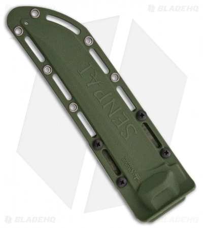 Kizlyar Supreme Senpai AUS-8 Fixed Blade Knife OD Green Kraton (6.75" Satin) 4 Kizlyar Supreme Senpai AUS-8 Fixed Blade Knife OD Green Kraton (6.75" Satin) - Image 2